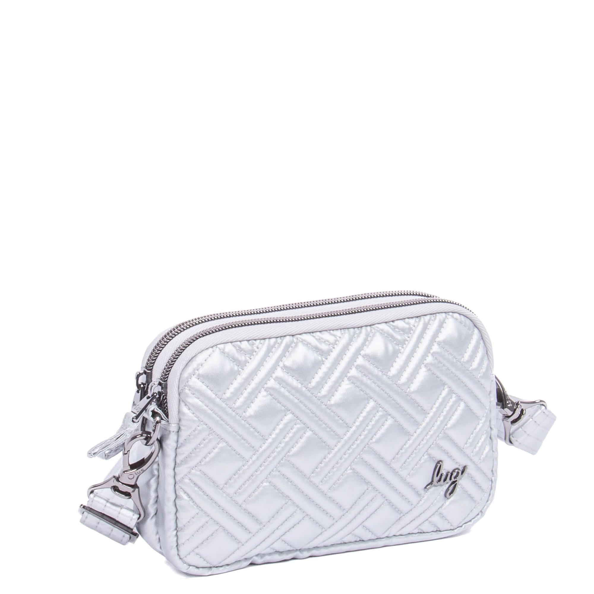 Coupe 2 Convertible Crossbody Bag - METALLIC SILVER - Coupe2_MetallicSilver_02